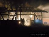 19.12.2014 Požár, nízké budovy, Jevíčko 