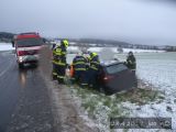 28.4.2017 Dopravní nehoda, OA v příkopu, Šebetov 