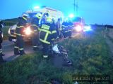 18.8.2017 Dopravní nehoda, motorkář v příkopu, Uhřice