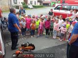 23.6.2021 Návštěva mateřských škol na hasičárně