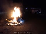 16.3.2023 Požár osobního auta, Borotín